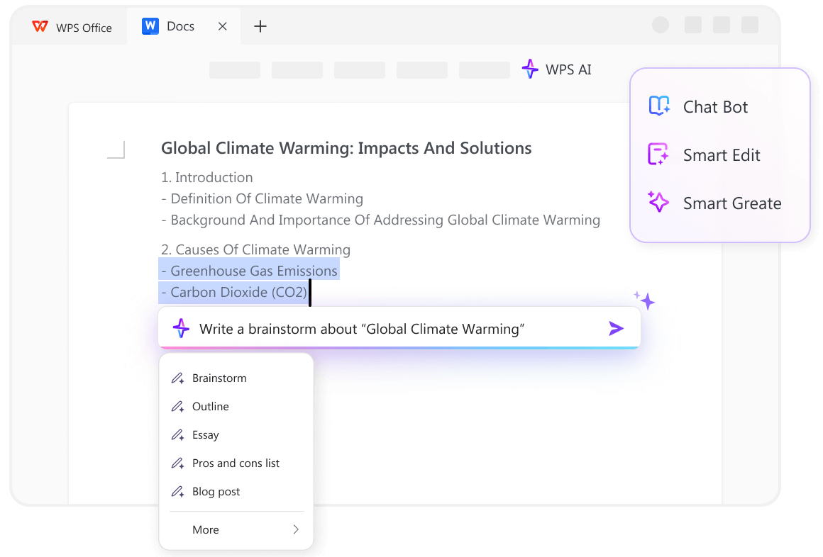 WPS Office界面展示